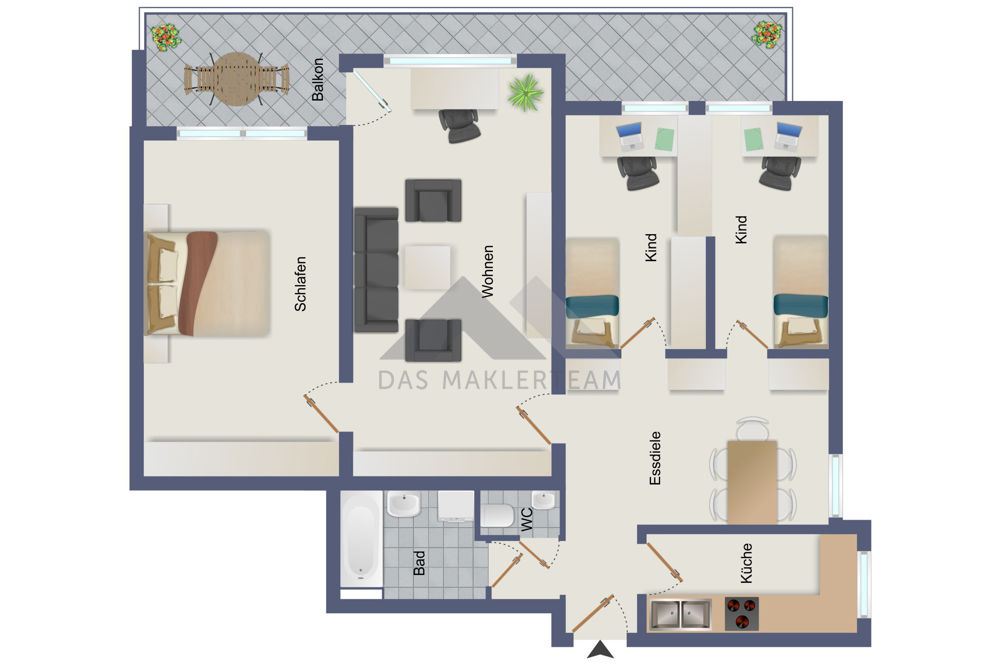 Wohnung zum Kauf 329.000 € 4 Zimmer 98,1 m²<br/>Wohnfläche Lechhausen - Ost Augsburg 86167