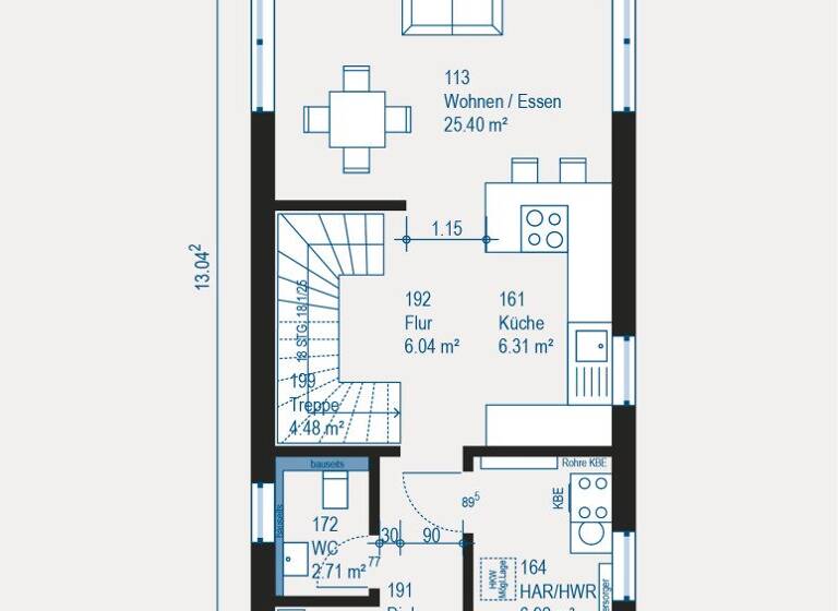 Haus zum Kauf 383.700 € 3 Zimmer 113 m² 225 m² Grundstück Merscheid Solingen Wald 42719