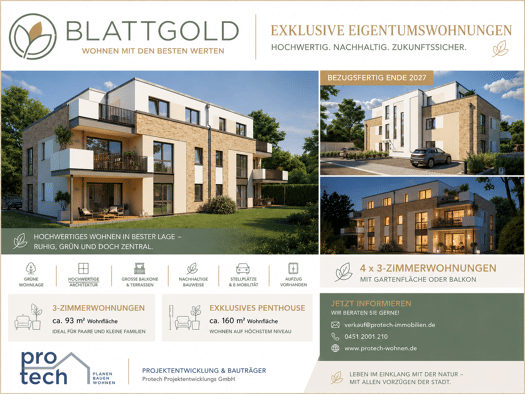 Wohnung zum Kauf provisionsfrei 569.000 € 3 Zimmer 92 m² frei ab 30.11.2027 Bad Schwartau 23611