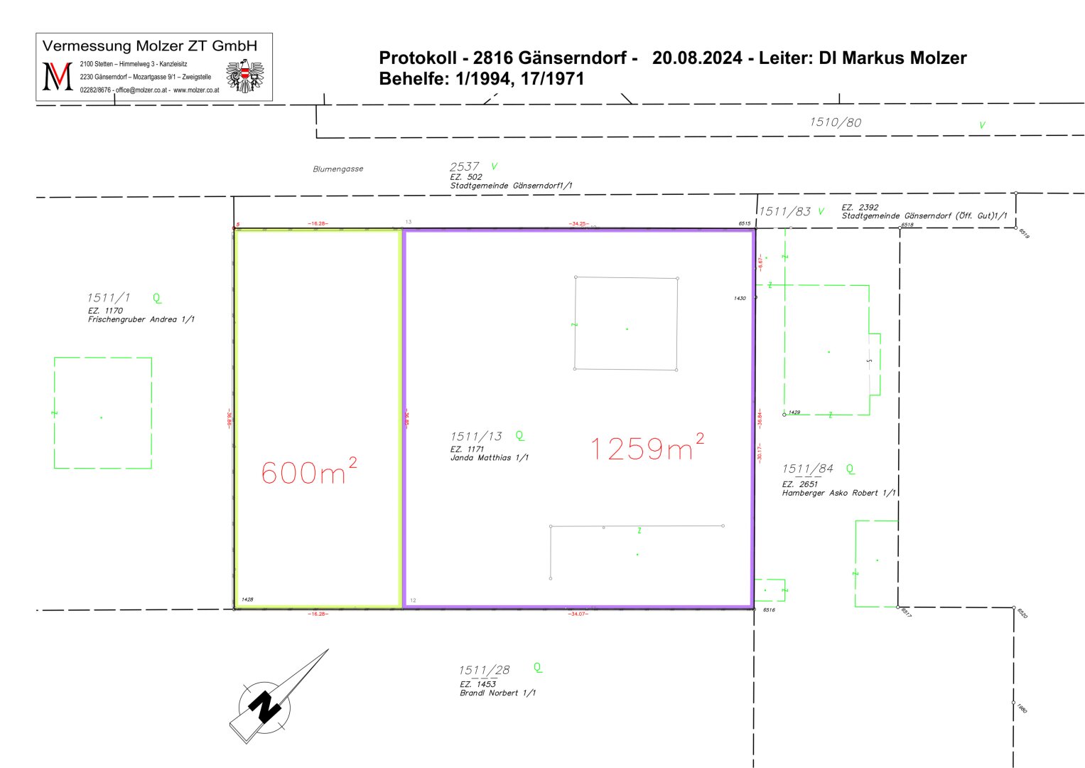 Grundstück zum Kauf 239.400 € 600 m²<br/>Grundstück Gänserndorf 2230