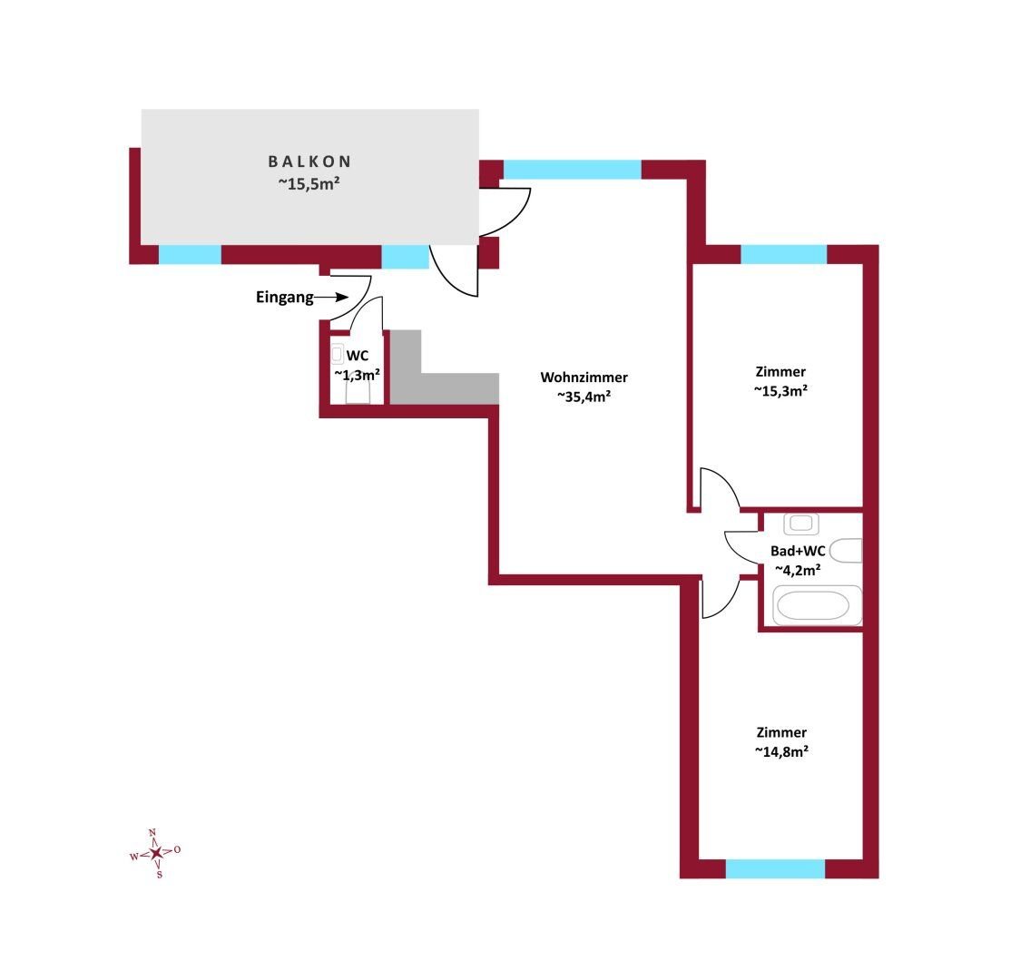 Wohnung zum Kauf 494.000 € 3 Zimmer 69,9 m²<br/>Wohnfläche Wien 1100