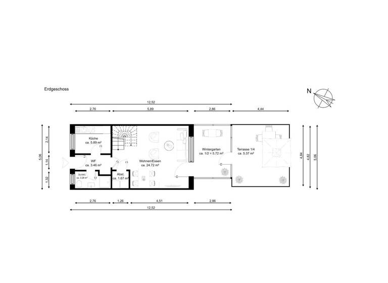 Reihenmittelhaus zum Kauf 179.000 € 4 Zimmer 75,9 m² 162 m² Grundstück Ihrhove Westoverledingen 26810
