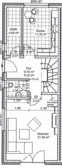 Doppelhaushälfte zur Miete 1.295 € 4 Zimmer 102 m²<br/>Wohnfläche 404 m²<br/>Grundstück ab sofort<br/>Verfügbarkeit Franken Mitte Stralsund 18439