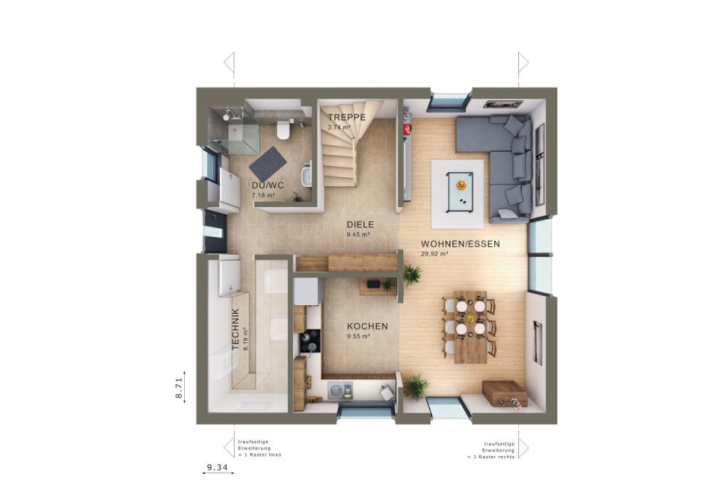 Einfamilienhaus zum Kauf provisionsfrei 428.623 € 5 Zimmer 136 m²<br/>Wohnfläche 500 m²<br/>Grundstück Satow Satow 18239