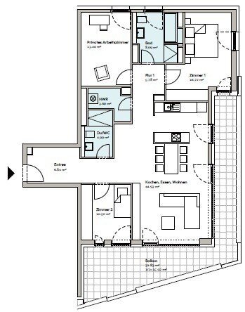 Wohnung zur Miete 2.951 € 4 Zimmer 130,8 m²<br/>Wohnfläche 1.<br/>Geschoss 01.01.2025<br/>Verfügbarkeit Gutleutstraße 289 Gutleutviertel Frankfurt-Gutleutviertel 60327