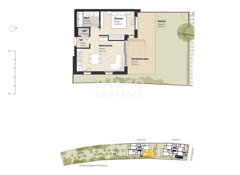 Wohnung zum Kauf - Erstbezug 445.000 € 2 Zimmer 39,6 m² Wien 1180