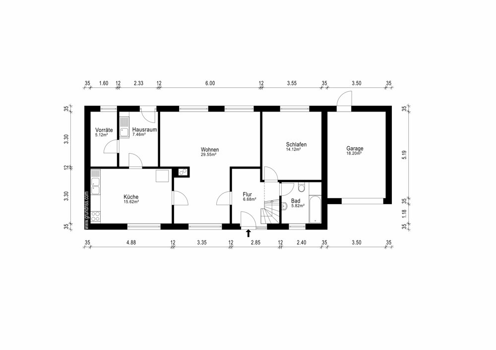 Einfamilienhaus zum Kauf 189.000 € 5 Zimmer 136,9 m²<br/>Wohnfläche 579 m²<br/>Grundstück Stedesand 25920