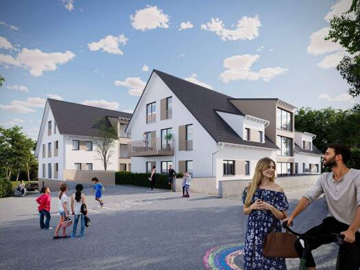 Terrassenwohnung zum Kauf - Erstbezug provisionsfrei als Kapitalanlage geeignet 260.000 € 1,5 Zimmer 41,9 m² Eschenau Eckental 90542