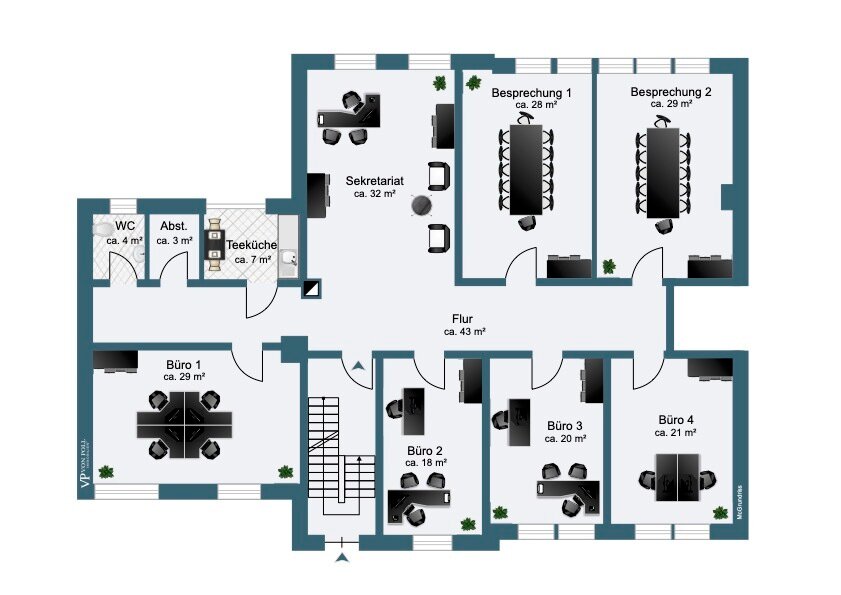 Bürofläche zur Miete 7,54 € 1 Zimmer 21,4 m²<br/>Bürofläche Altstadt Quakenbrück 49610