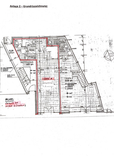 Verkaufsfläche zur Miete 810 € 40 m² Verkaufsfläche Altstadt Lüneburg 21335