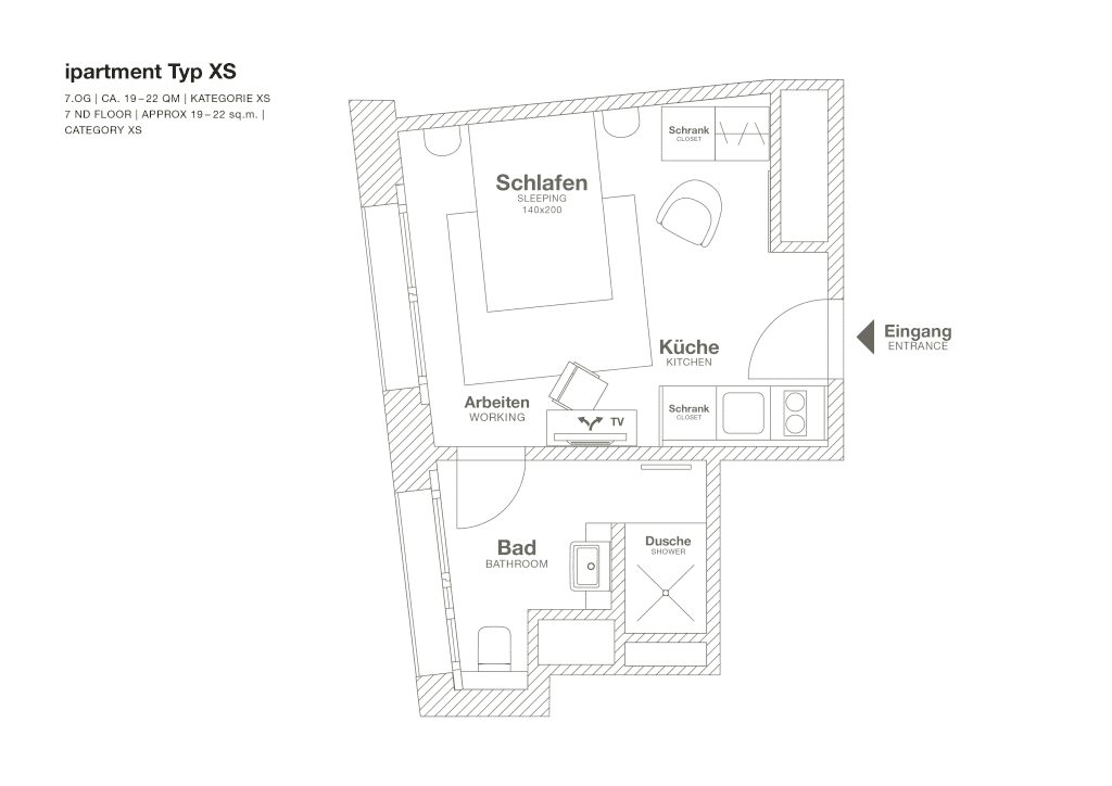 Wohnung zur Miete Wohnen auf Zeit 2.193 € 1 Zimmer 19 m²<br/>Wohnfläche 27.01.2025<br/>Verfügbarkeit Am Sandtorkai HafenCity Hamburg 20457