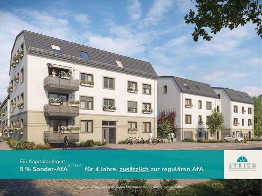 Wohnung zum Kauf - Neubau provisionsfrei als Kapitalanlage geeignet 372.500 € 2 Zimmer 66,8 m² Cradefelder Straße 2 Plaußig-Portitz Leipzig 04349