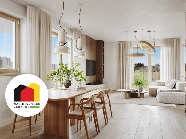 Wohnung zum Kauf - Neubau 2 Zimmer 61,4 m² 1. Geschoss Kammer Amerang 83123