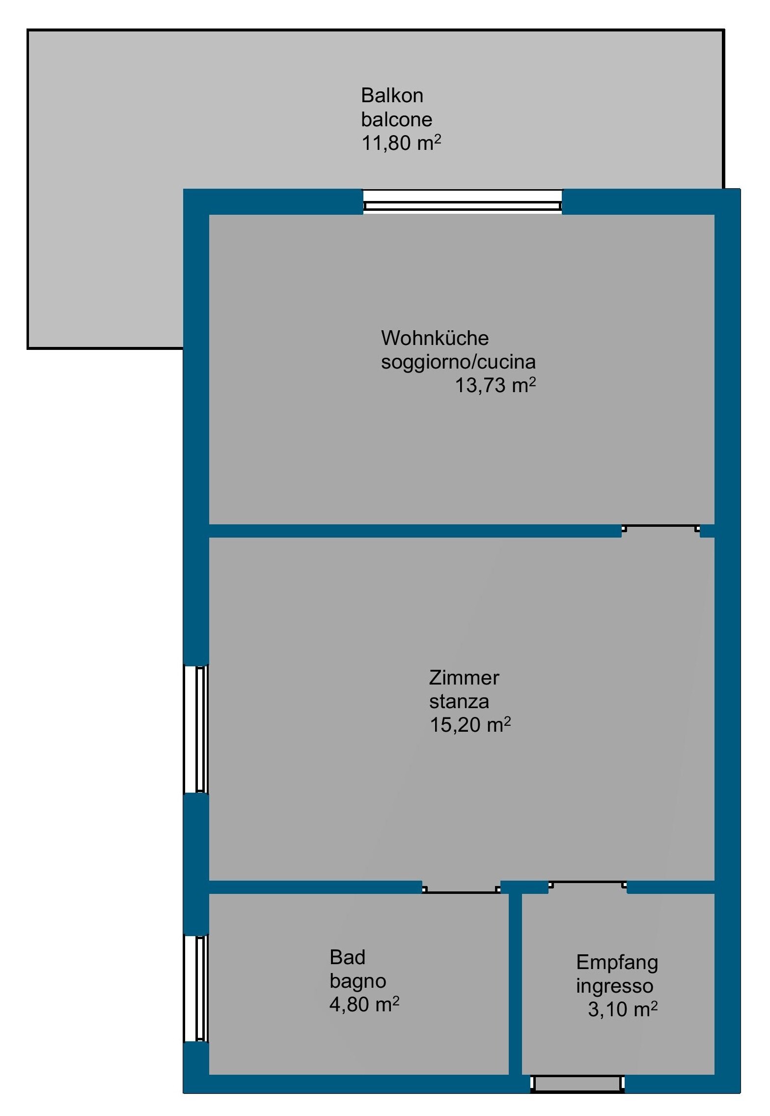 Studio zum Kauf 149.000 € 2 Zimmer 60 m²<br/>Wohnfläche ab sofort<br/>Verfügbarkeit Desenzano del Garda