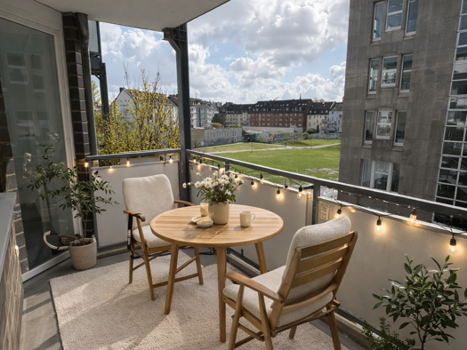 Wohnung zum Kauf 294.500 € 2 Zimmer 52,2 m² 3. Geschoss Erik-Nölting-Straße 12 Oberbilk Düsseldorf 40227