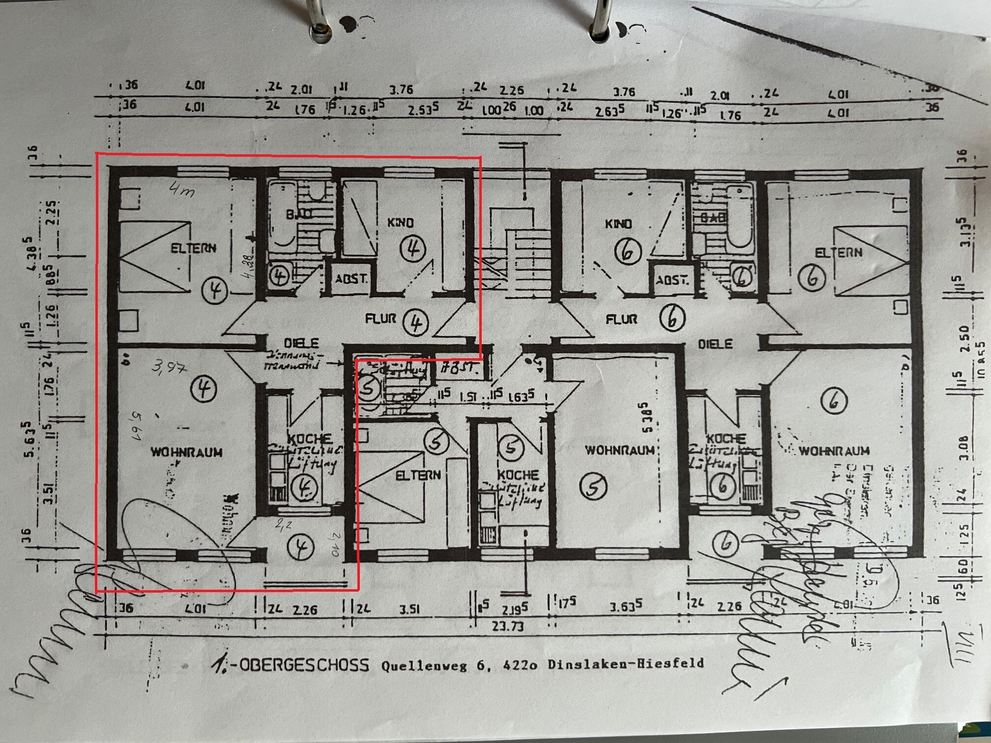 Wohnung zur Miete 800 € 3,5 Zimmer 76 m²<br/>Wohnfläche 1.<br/>Geschoss Quellenweg 6 Grafschaft / Oberlohberg Dinslaken 46539