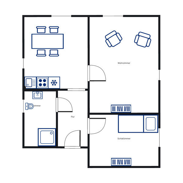 Wohnung zur Miete 339 € 2 Zimmer 34,6 m²<br/>Wohnfläche 30.01.2025<br/>Verfügbarkeit Königsberger Str. 11 Danziger Straße Göttingen 37083