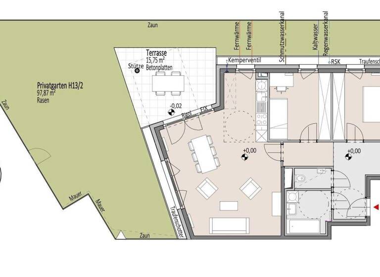 Wohnung zum Kauf - Erstbezug 314.143 € 3 Zimmer 81,3 m² EG Wiener Neustadt 2700