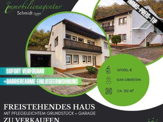 Einfamilienhaus zum Kauf 5 Zimmer 132 m² 1.290 m² Grundstück Idar-Oberstein 55743