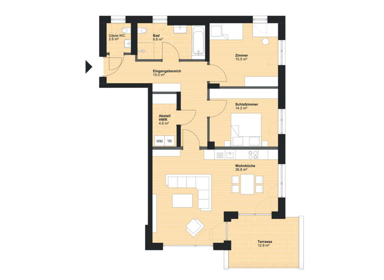 Wohnung zum Kauf 549.000 € 3 Zimmer 104,4 m² Volkach 97332
