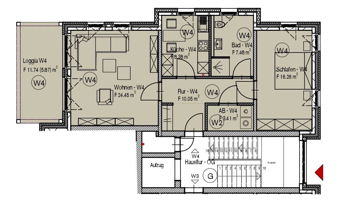 Wohnung zur Miete 610 € 2 Zimmer 77 m²<br/>Wohnfläche 1.<br/>Geschoss 01.02.2025<br/>Verfügbarkeit Gartenstr. 1a Lemförde 49448