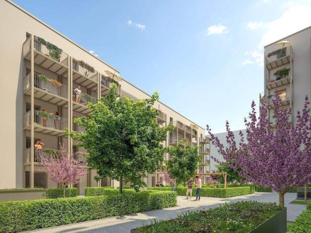 Wohnung zum Kauf provisionsfrei als Kapitalanlage geeignet 284.649 € 1 Zimmer 32,1 m² Am historischen Lokschuppen 20-22 Innenstadt Fürth 90762