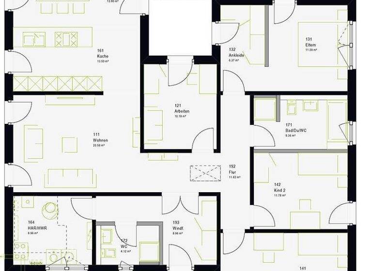 Bungalow zum Kauf - Erstbezug provisionsfrei 435.900 € 5 Zimmer 142,5 m² 557 m² Grundstück Oberhausen an der Nahe 55585