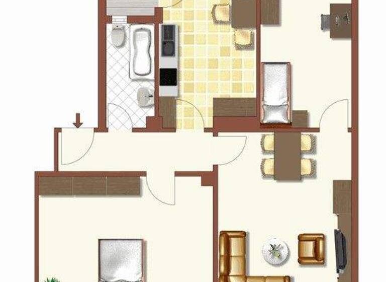 Wohnung zur Miete 813 € 3 Zimmer 81,6 m² 2. Geschoss frei ab 08.03.2026 Sutthauser Str. 113 Kalkhügel Osnabrück 49080