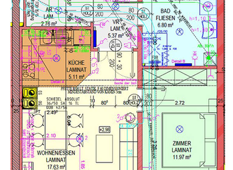 Wohnung zur Miete 539 € 52,4 m² Sulzerstraße 4/12 St. Martin 3971