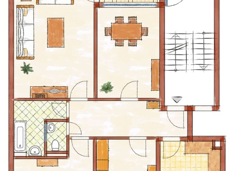 Wohnung zum Kauf 239.000 € 4 Zimmer 98,3 m² 3 Geschosse frei ab sofort Königsberger Straße 5 Bad Bergzabern 76887