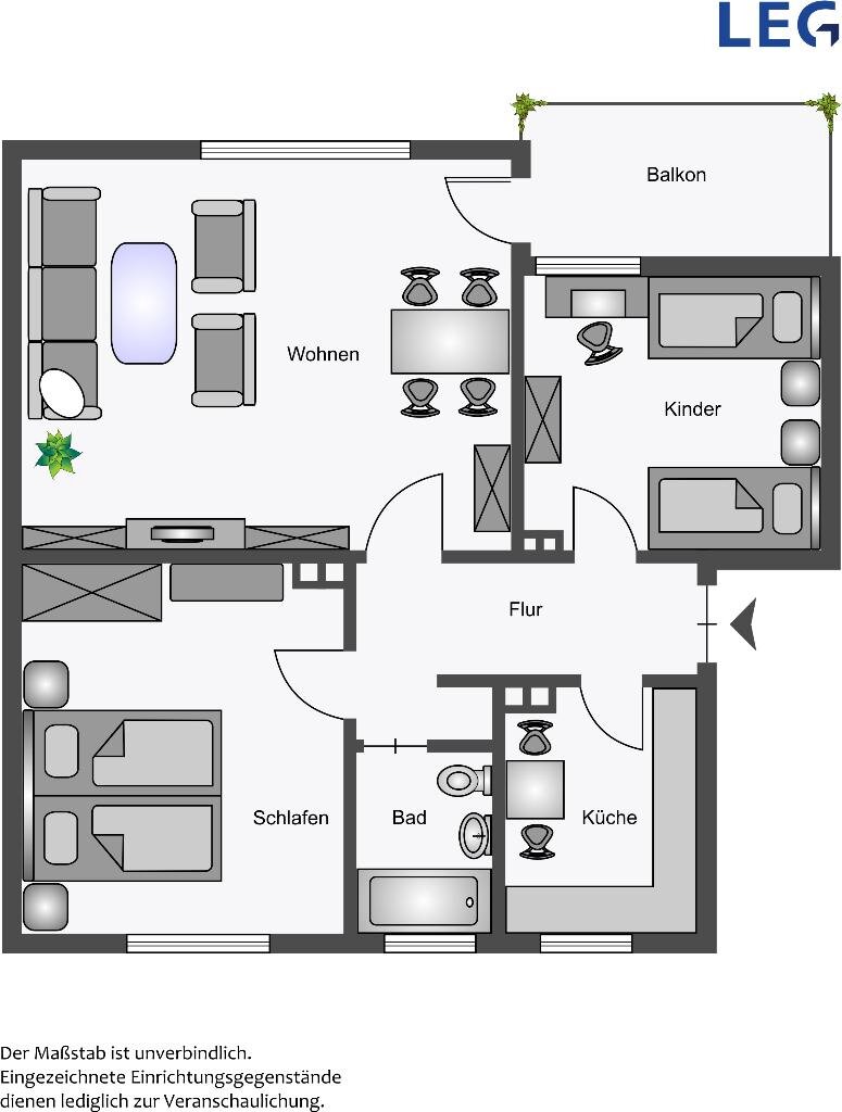 Wohnung zur Miete 449 € 3 Zimmer 62,8 m²<br/>Wohnfläche 1.<br/>Geschoss 31.01.2025<br/>Verfügbarkeit Dohlenweg 3 Statistischer Bezirk 61 Hamm 59075