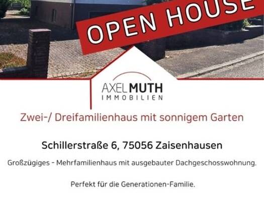 Haus zum Kauf 450.000 € 8 Zimmer 273 m² 637 m² Grundstück Schillerstraße 6 Zaisenhausen 75059