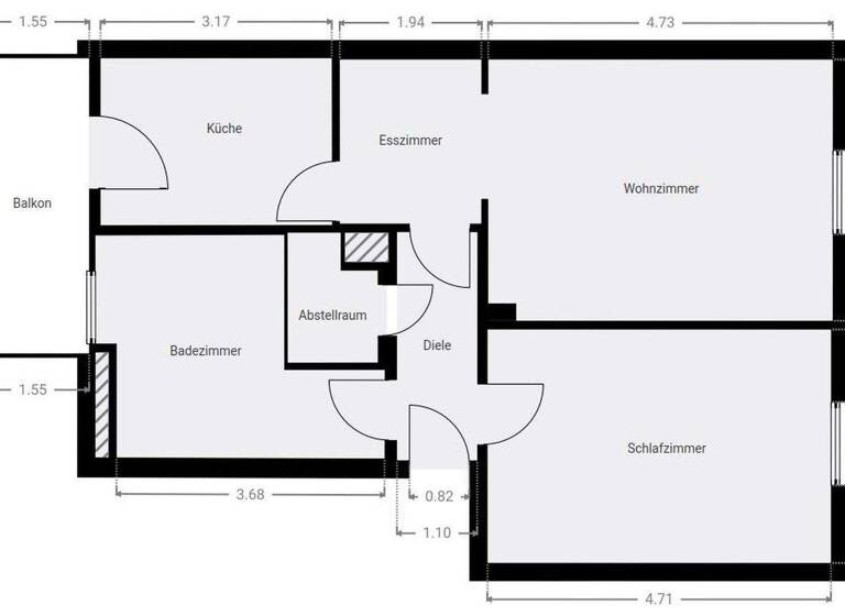 Wohnung zur Miete 795 € 2 Zimmer 61,3 m² 3. Geschoss Markgrafenstraße 12 Rabus Nürnberg 90459