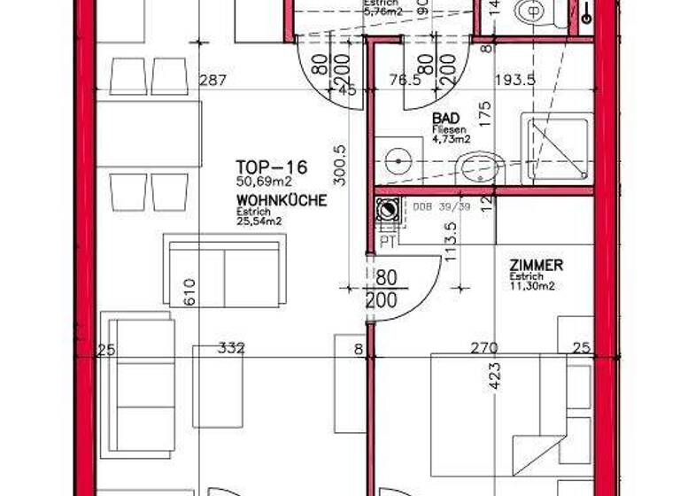 Wohnung zur Miete 729 € 50,7 m² Bachgasse 2/16 Göllersdorf 2013