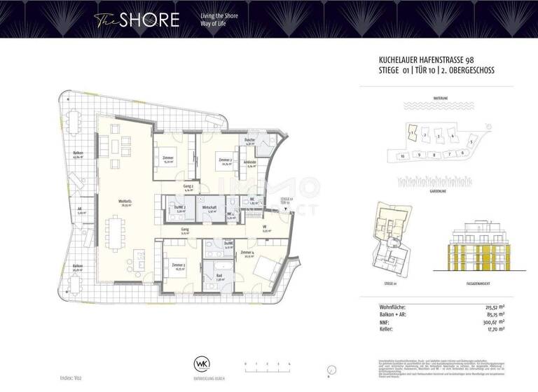 Wohnung zum Kauf - Erstbezug 2.790.000 € 5 Zimmer 216,9 m² Wien 1190