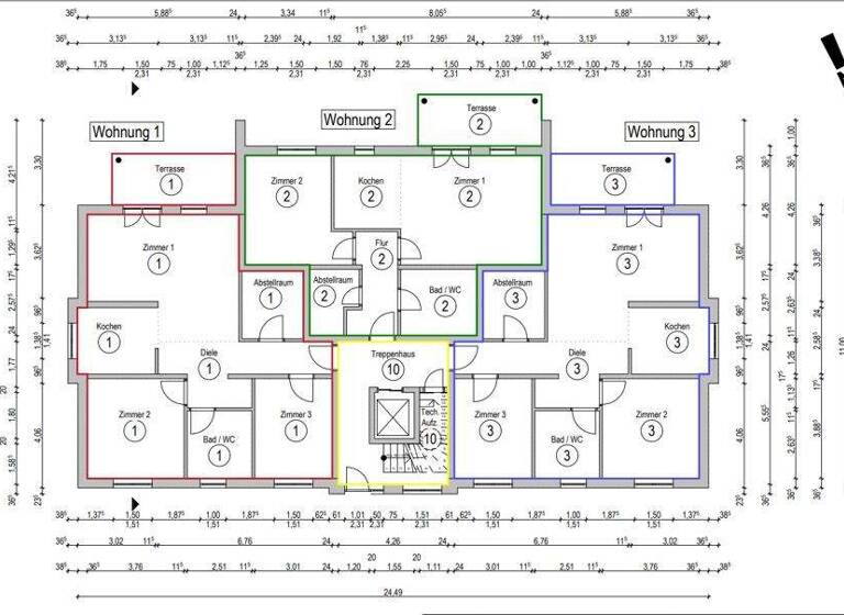 Wohnung zum Kauf 311.500 € 3 Zimmer 89 m² EG Rotenburg 36199