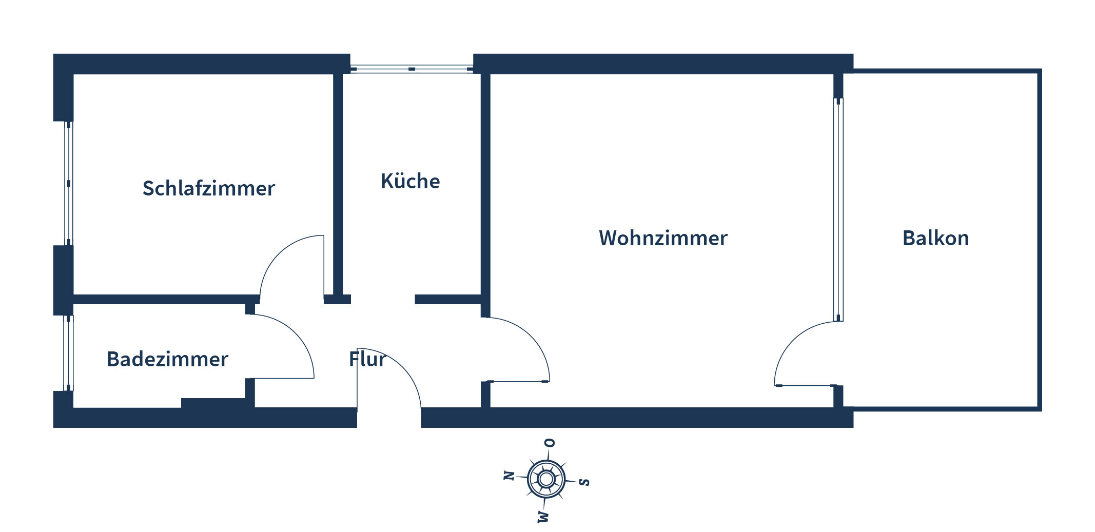 Wohnung zum Kauf 119.000 € 2 Zimmer 43 m²<br/>Wohnfläche EG<br/>Geschoss Herdecke Herdecke 58313