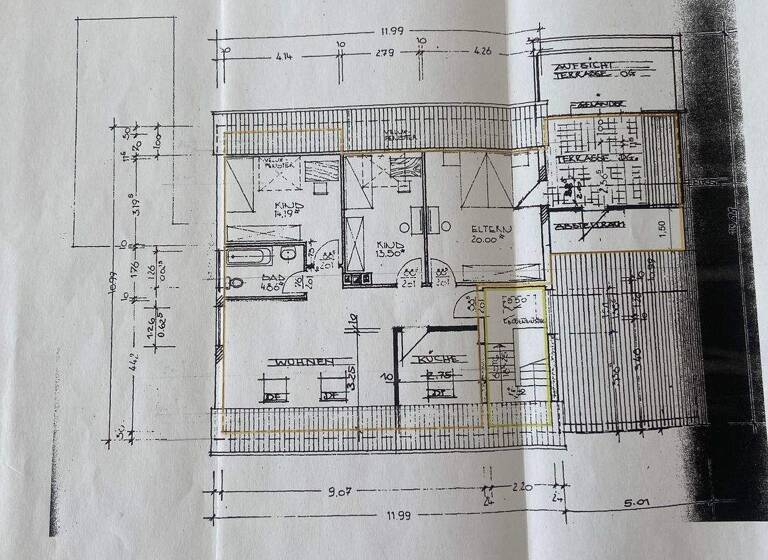 Wohnung zur Miete 1.170 € 3 Zimmer 84 m² 3. Geschoss Hochheim 65239