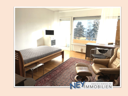Wohnung zum Kauf 132.000 € 1 Zimmer 33 m² Geschoss 3/4 frei ab sofort Karthause Koblenz 56075