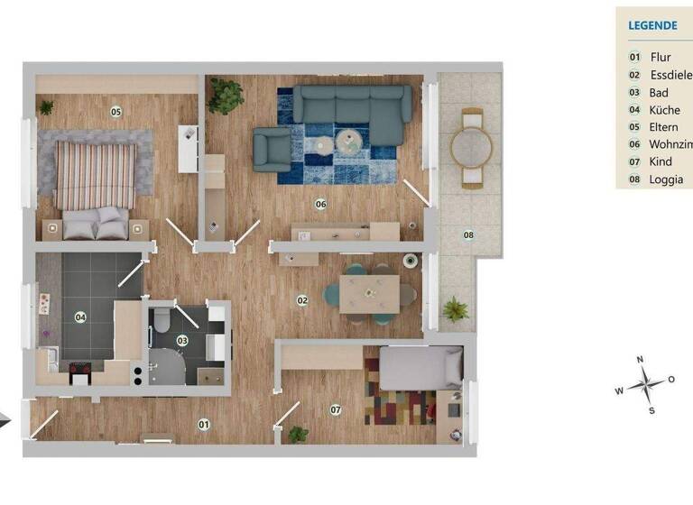 Wohnung zum Kauf provisionsfrei 269.000 € 3,5 Zimmer 78,1 m² St. Lorenz Nord Lübeck 23554