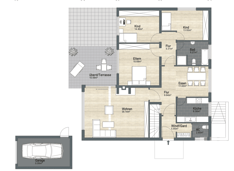 Bungalow zum Kauf 325.000 € 5 Zimmer 144 m²<br/>Wohnfläche 692 m²<br/>Grundstück Detmerode Detmerode 38444