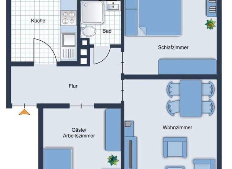 Wohnung zum Kauf provisionsfrei 149.000 € 3 Zimmer 54 m² 1. Geschoss Kronshagener Weg 122 Schreventeich Kiel 24116