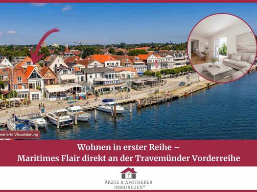 Wohnung zum Kauf 498.000 € 2 Zimmer 46,8 m² EG Travemünde Travemünde 23570