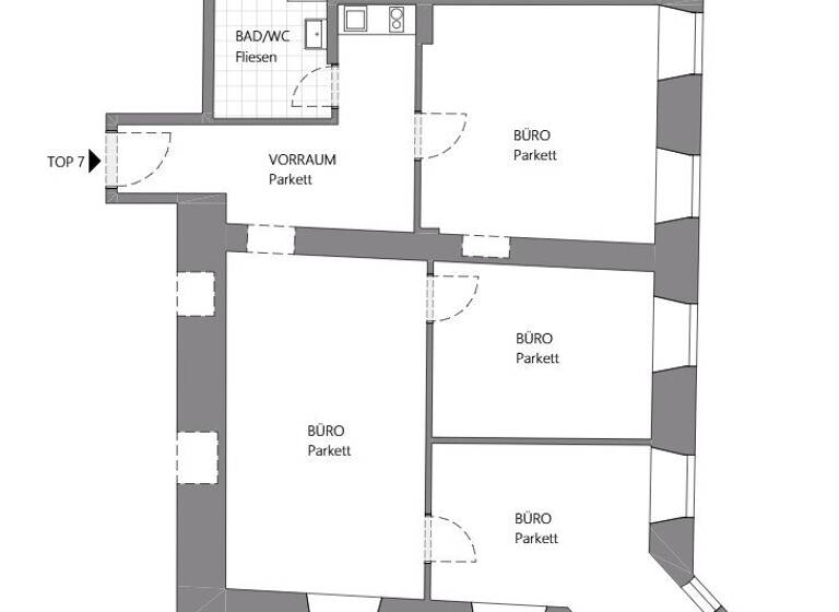 Büro zur Miete 1.074 € 4 Zimmer Innere Stadt Klagenfurt am Wörthersee 9020