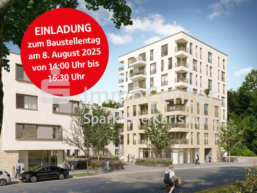 Wohnung zum Kauf - Erstbezug provisionsfrei 336.500 € 2 Zimmer 52,5 m² 1. Geschoss Waldstadt Karlsruhe / Waldstadt 76139