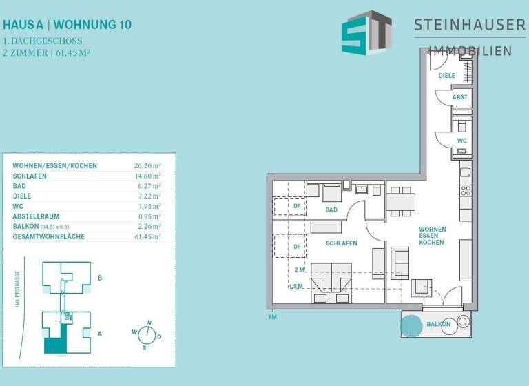 Wohnung zum Kauf 424.750 € 2 Zimmer 61,5 m² 2. Geschoss Oberried 79254