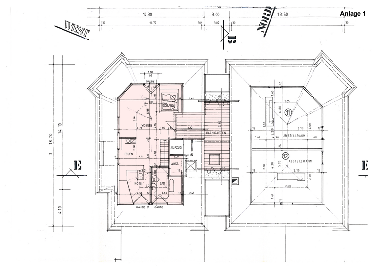 Wohnung zur Miete 840 € 2 Zimmer 91,2 m² 5. Geschoss frei ab sofort Hauptstraße 2c Tauberbischofsheim 97941