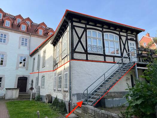 Wohnung zur Miete 468 € 2 Zimmer 72 m² 1. Geschoss frei ab 01.10.2026 Untermarkt 23 Mühlhausen Mühlhausen/Thüringen 99974
