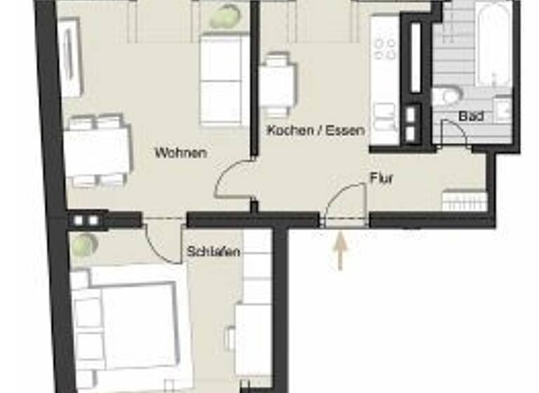 Wohnung zum Kauf provisionsfrei 322.000 € 2 Zimmer 49,7 m² 3. Geschoss Nippes Köln 50733