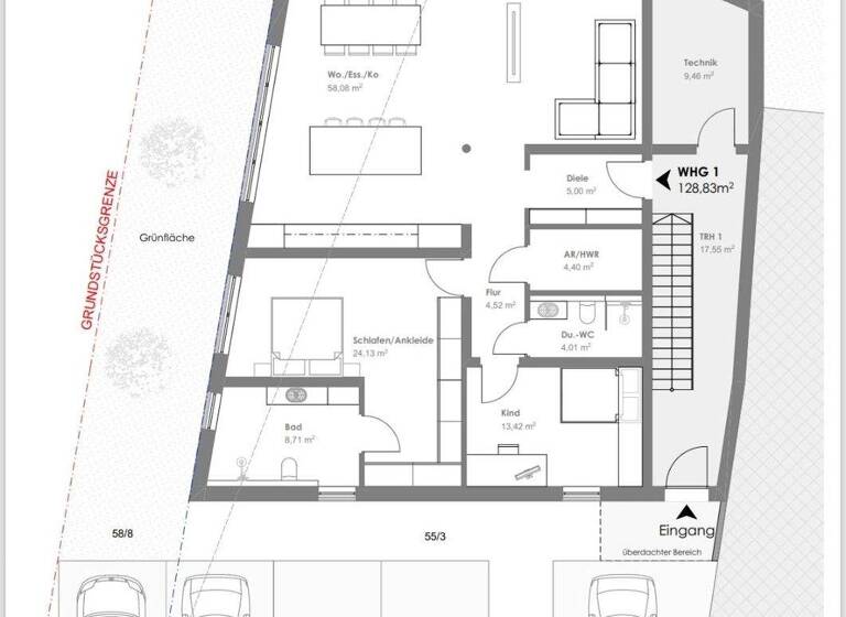 Wohnung zum Kauf provisionsfrei 3 Zimmer 1. Geschoss Metzer Straße 10 Felsberg Überherrn 66822